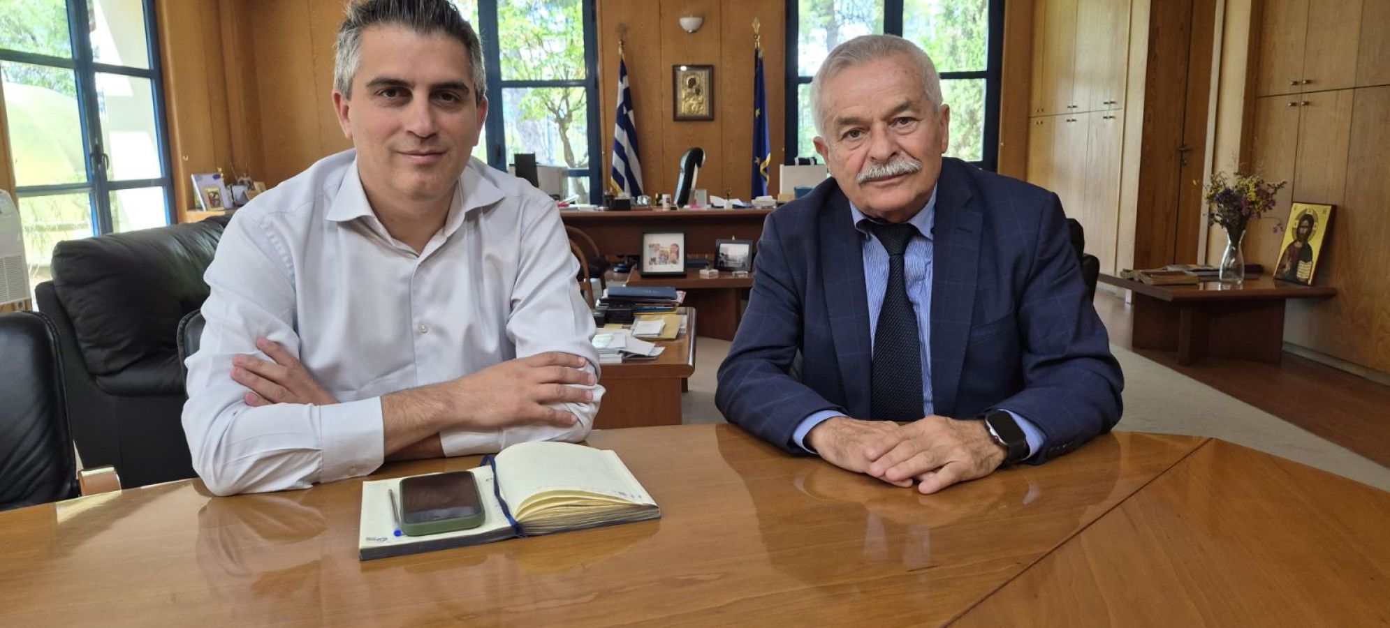 Κώστας Κόλλιας: Συνάντηση εργασίας για τα μεγάλα έργα της Κορινθίας με τον Χρίστο Δήμα